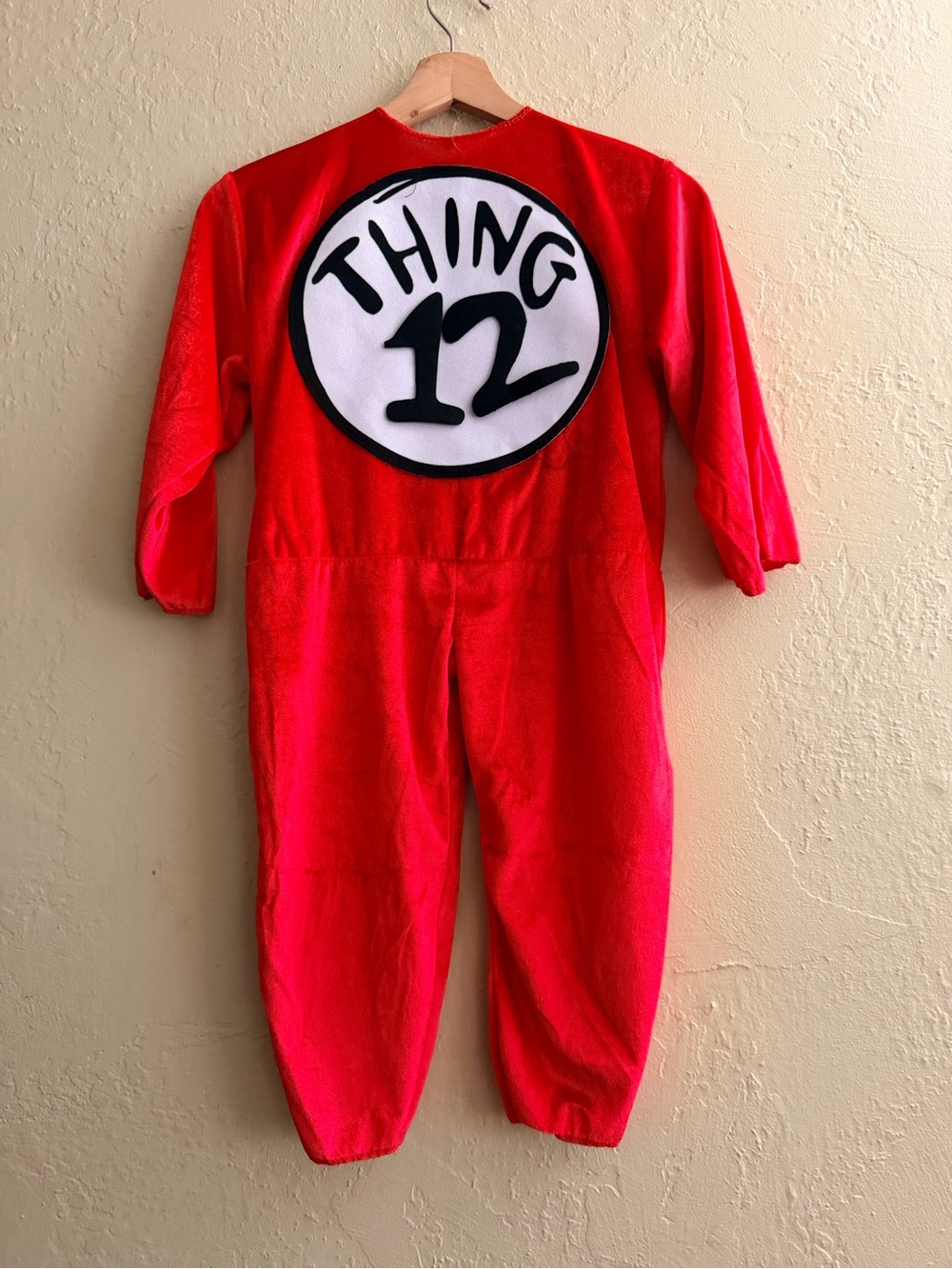 Dr. Seuss Red 'Thing 1 or 2' Kids Fleece Footie Costume